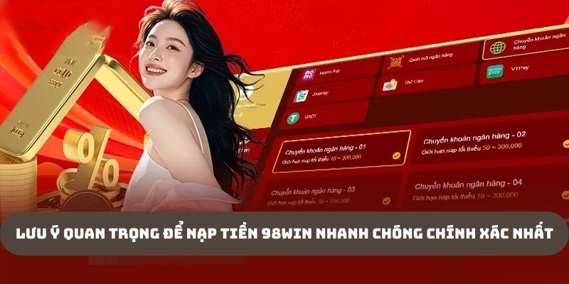 Chi tiết các bước nạp tiền 98WIN qua USDT