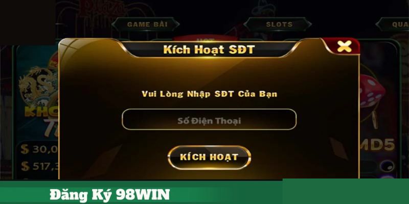 Hướng dẫn chi tiết 4 bước đăng ký 98WIN từ A đến Z